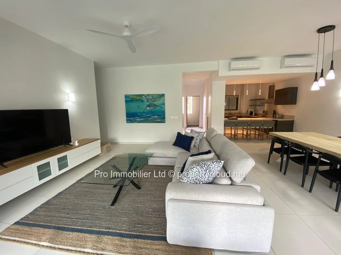 Ground floor apartment FOR SALE, fully furnished and located in a secure compound at Ki Residence Pereybere.