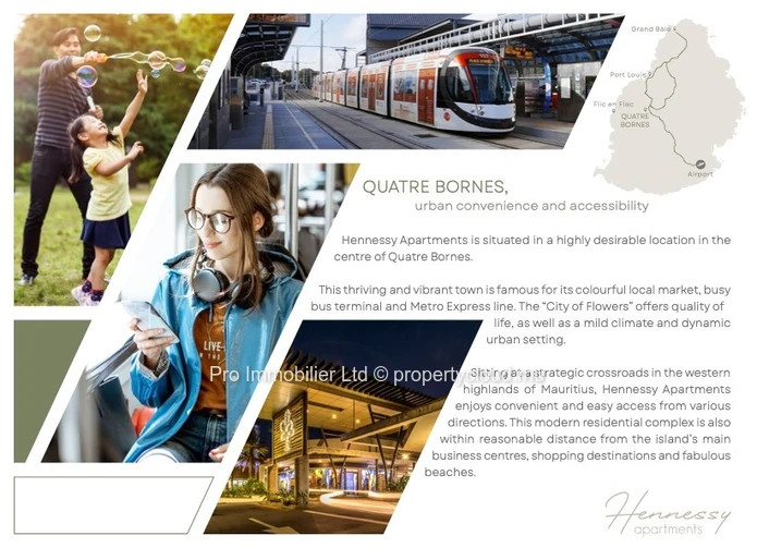 Treat yourself to the ultimate in elevated urban residential living with Hennessy Apartments.Quatre-Bornes.