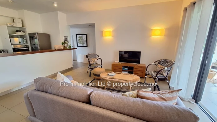 Cozy & nicely Furnished First-Floor Apartment for Rent   Azuri Ocean & Golf Village, Roches Noires