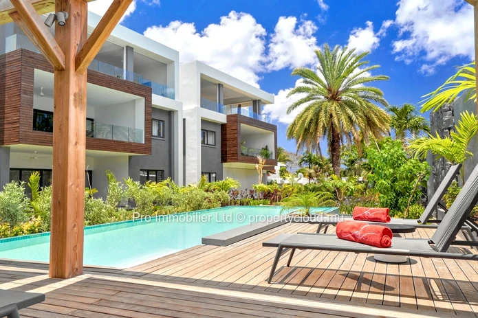 For Sale: Stylish Furnished First-Floor Apartment in a Secure compound at Pointe Aux Canonniers .North