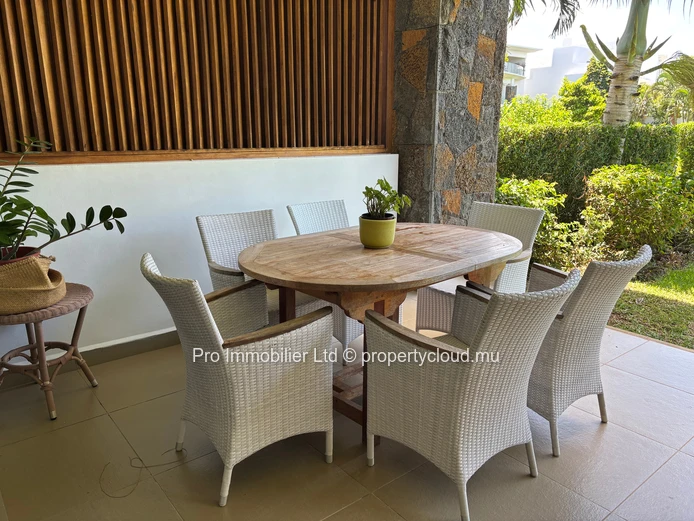 Cozy ground-floor apartment for rent at Azuri Ocean & Golf Resort, Roches Noires.