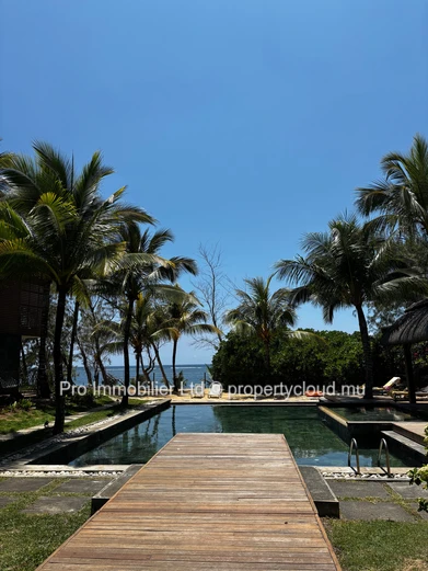 Stunning Beachfront Furnished Penthouse for Rent at Belle Mare.