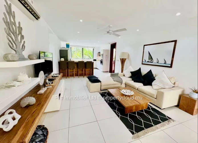 Spacious 3-bedroom first-floor apartment for sale at La Balise Marina, Black River. 