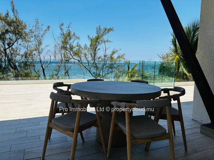 Stunning Beachfront Furnished Penthouse for Rent at Belle Mare.