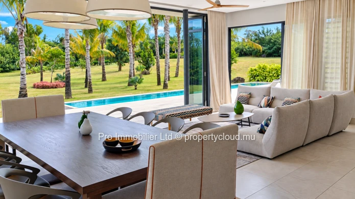 Stunning and exclusive new villa for sale in the renowned Anahita Golf Resort, Beau Champ. 