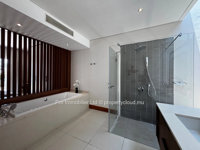 Stunning Beachfront Furnished Penthouse for Rent at Belle Mare.