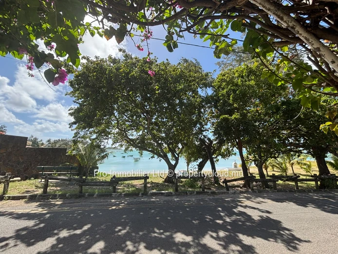 Exceptional Beachfront Property for Sale ,Two Homes Facing the Sea at Grand Gaube.