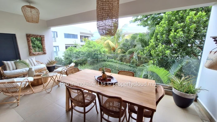 Cozy & nicely Furnished First-Floor Apartment for Rent   Azuri Ocean & Golf Village, Roches Noires