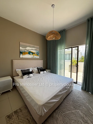 Stunning Beachfront Furnished Penthouse for Rent at Belle Mare.